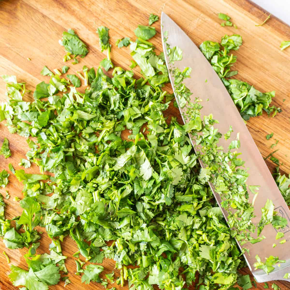 how to cut cilantro